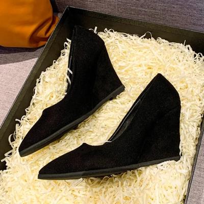 Varf ascutit Femei Pantofi Pantofi din piele intoarsa Pantofi eleganti cu toc inalt Femei Trend Designer Rochie Party Fad Walking Pompe Mujer Zapatos