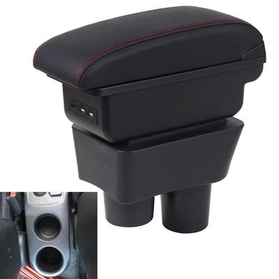 Pro Nissan Almera Pro Nissan Almera Versa Box na loketní opěrku do auta Středová konzola Úložný box Příslušenství Detaily interiéru USB