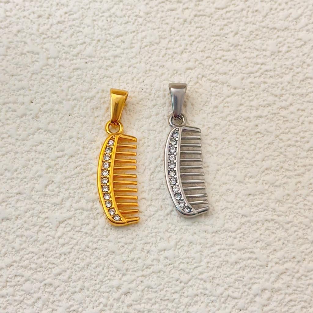 Waterproof Tarnish Free Comb Angel Coffee Cup Amor Charm Custom DIY Jewelry 18k Gold Plated Fashion Pendants Charms