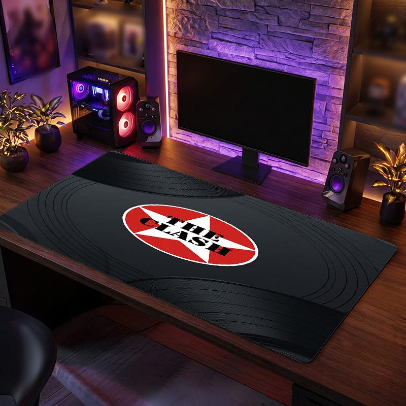The Clash Print Large Mouse Pad Smooth Surface Anti?Slip Desk Mat For Gaming Office Laptop Decoration