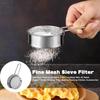 Stainless Steel Flour Sieve Filter Handheld Mini 40 Mesh Sugar Powder