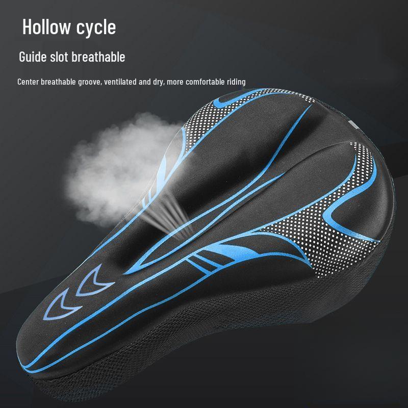 Super měkká silikonová podložka na cyklistické sedlo - Pohodlná zesílená podložka na sedlo pro MTB/silniční kolo