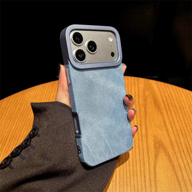 

Denim Pattern Magnetic Phone Case for iPhone 17 Pro Max - Simple & High-End Design iPhone 13 синій