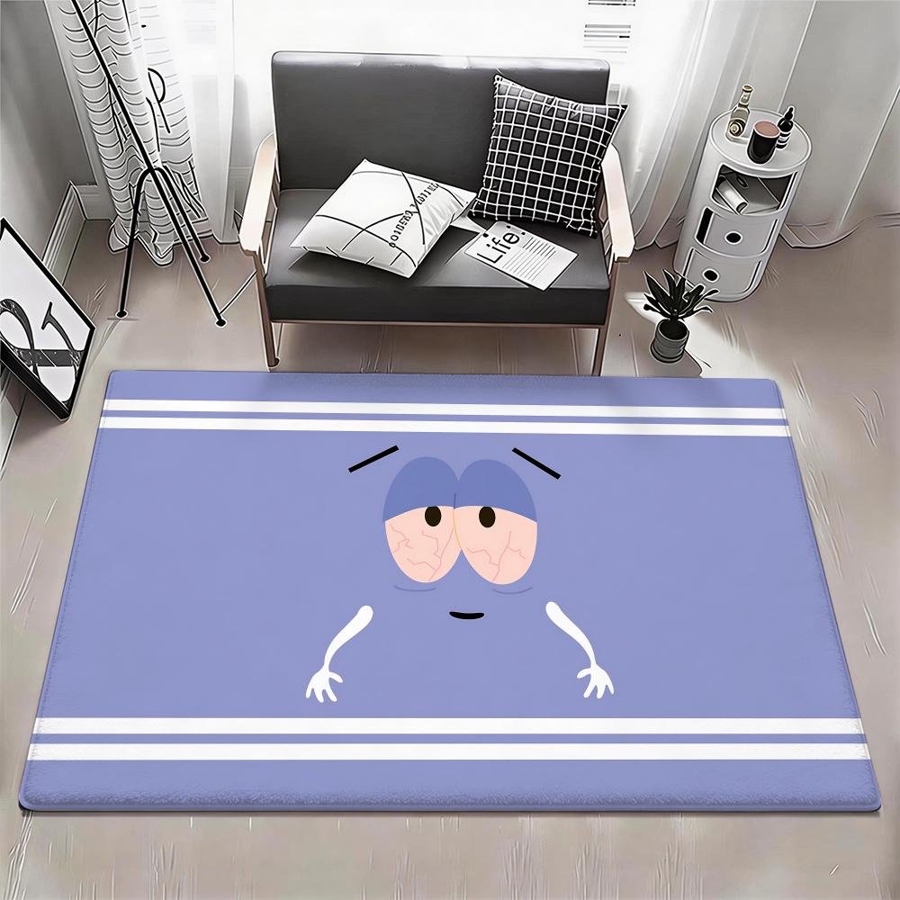 S-South Park Towelie Cartoon Floor Mat Eco - Flannel Doormat Non-Slip Odorless Indoor Floor Rug Soft Short Plush Home Mat