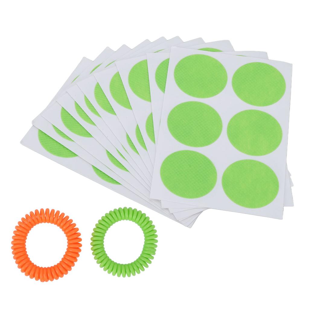 32 szt. Naklejki Odstraszające Komary Zestaw Bransoletek Wodoodporny Odporny na Pot Przenośny Ekstrakt Roślinny Bransoletka Odstraszająca Komary