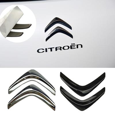Citroën Rear Trunk Logo ABS Chrome Material Emblem for C1 C2 C3 C4 C5 Berlingo Picasso Tailgate Badge Replacement Perfect Fit