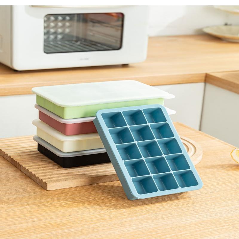 Food Grade Silicone Ice Tray 4/6 Grid Large Cubes Perfect for Summer Parties