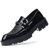 One-pedal men's shoes large size business dress foot cover casual leather shoes men's comfortable and breathable increase trend