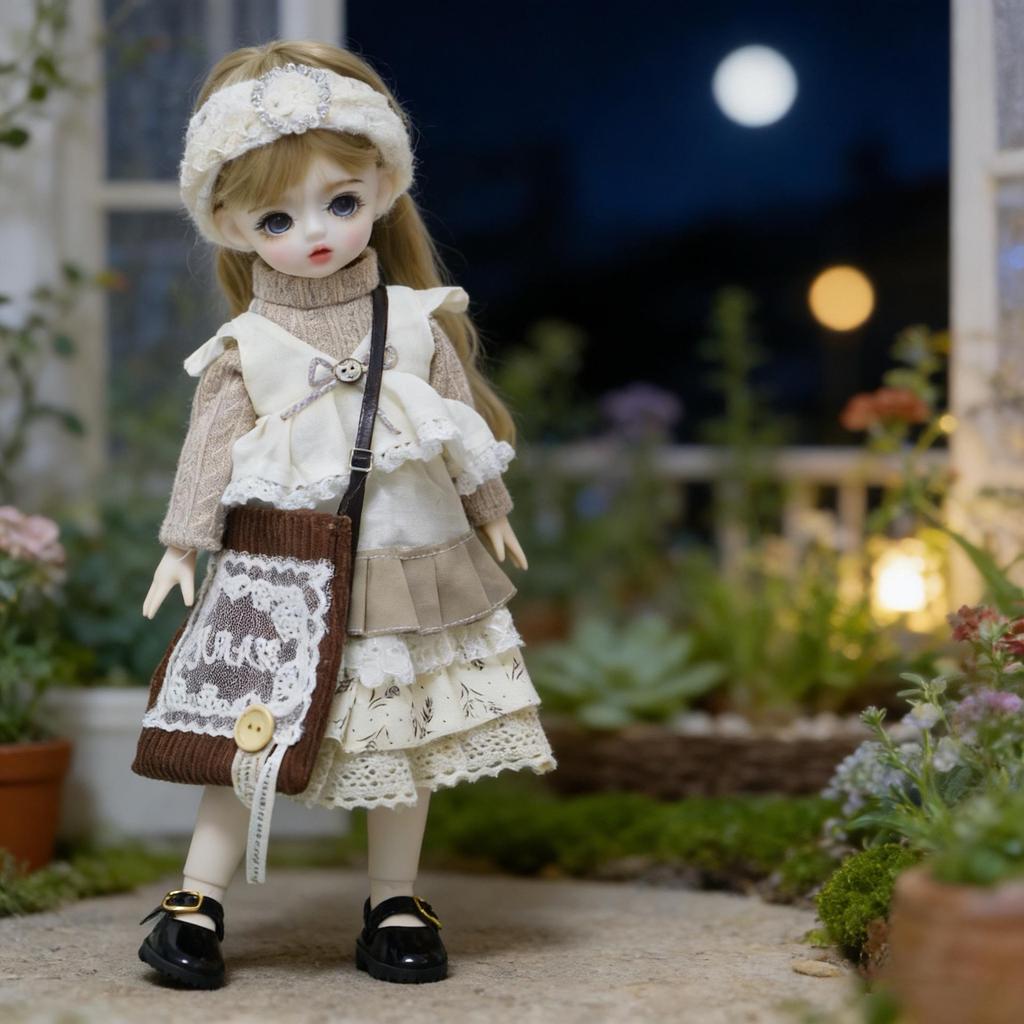 6" BJD Puppenkleidung für Akagi, GL und Gungun Körper - 30cm Geistermama Lolita Ankleide-Outfit