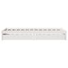 Solid Wood Bed without Mattress White 75x190 cm Pine Wood