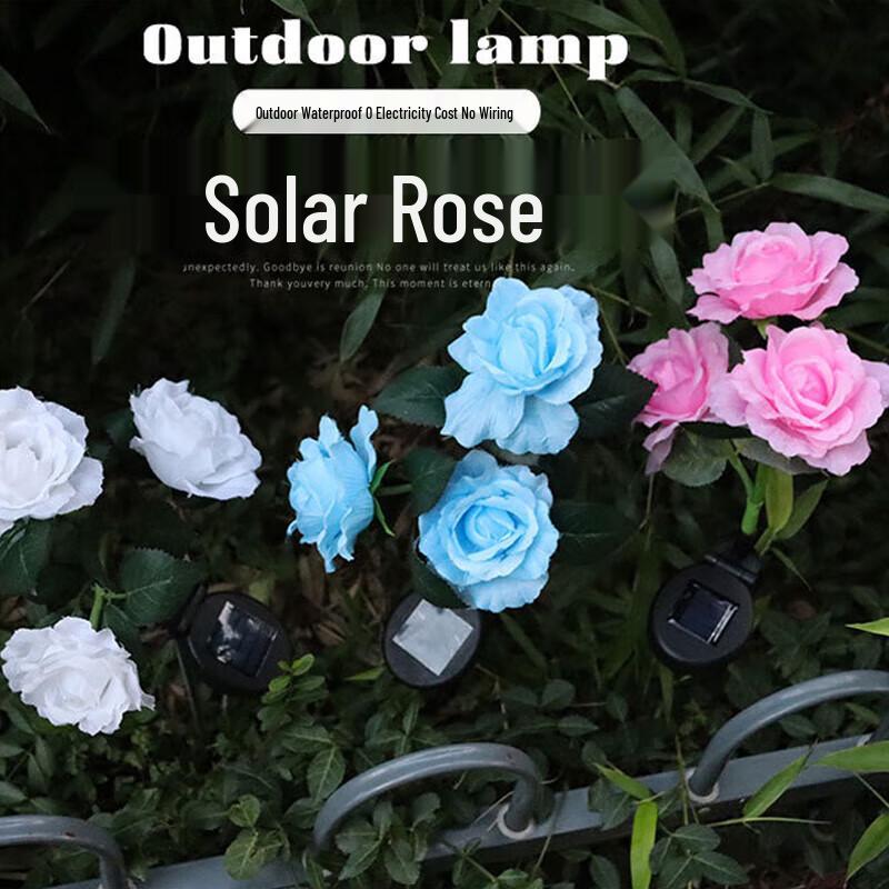 

Moufou Outdoor Solar Simulated Rose Flower Lamp