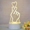 Customize Acrylic 3D Illusion LED Warm White Night Light for Living Room Kids Bedroom Decorative Lamp with USB Power