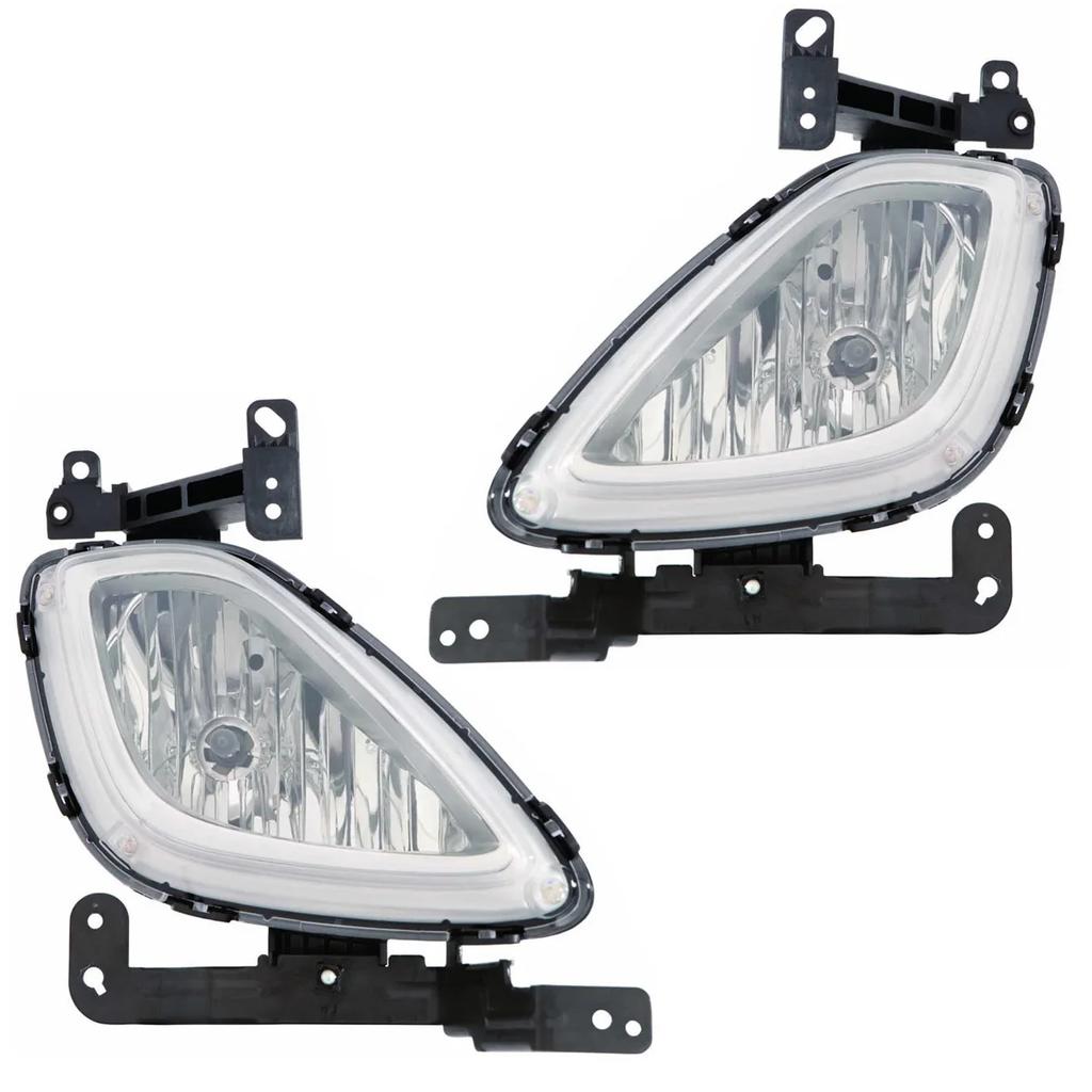 O pereche de faruri de ceață pentru mașină, lampă de semnalizare 12V, potrivită pentru Hyundai Elantra 2011 2012 2013, accesorii auto, ansamblu de faruri de ceață bară față