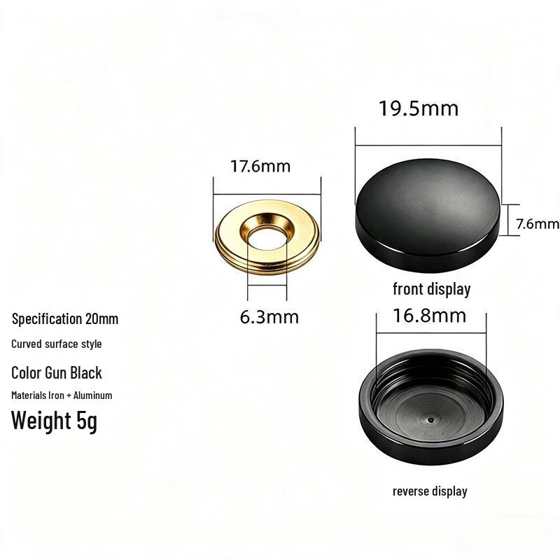 Acrylic Decorative Mirror Screw Cap for Glass and Tile Fixing