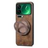 Business 360 Rotating Ring Holder Leather Phone Case For Xiaomi 17 17 Pro Max 17Pro 15T Skin Feeling Kickstand Shockproof Cover