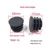 10-100mm Plastic End Cap Inner Plug for Round Tubes