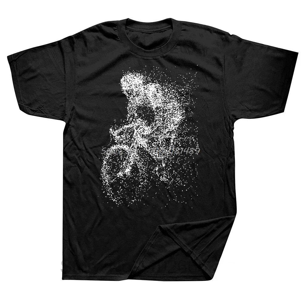 Retro Mountain Bike T-Shirt Summer Men Short Sleeve Biking Sport Lovers I Like Beer And Cycling And Maybe 3 People Bicycle Tops