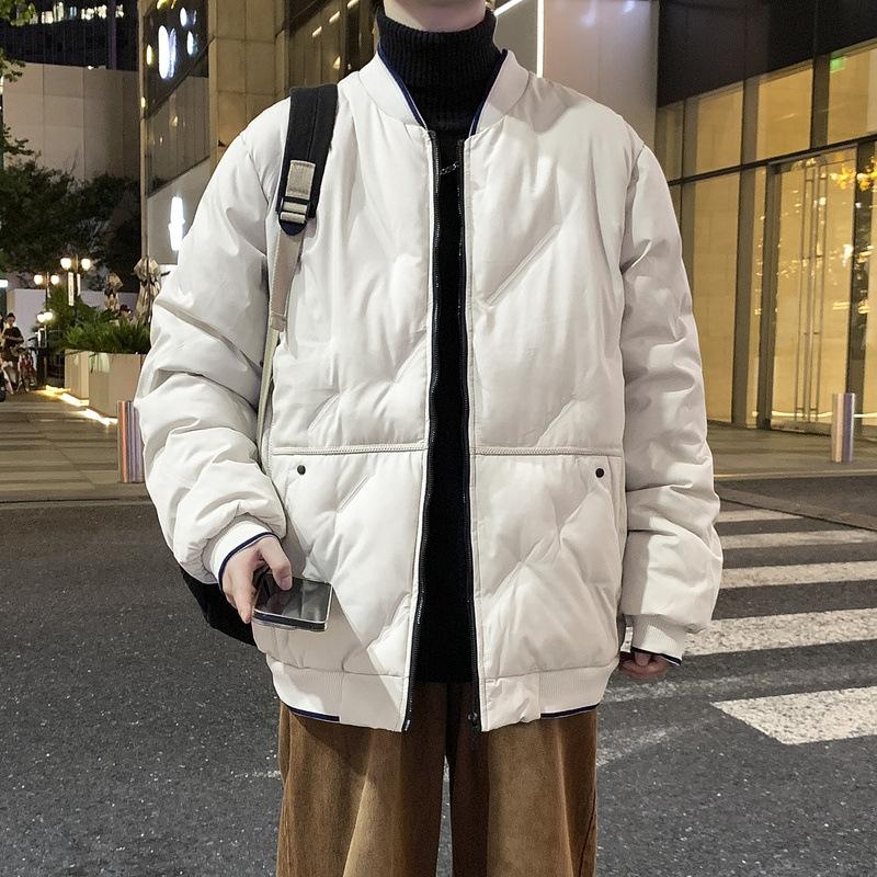 Large Size Cotton Clothing Men's Winter Loose Baseball Collar Thickened Couple Paragraph Cotton Jacket Thickened Warm Fashion Casual Jacket