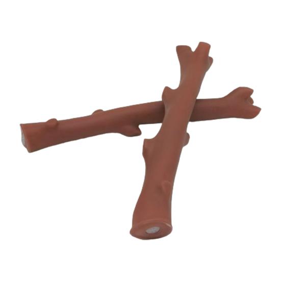 Dog Chew Toy Bite-Resistant Branch-Shaped Pet Squeaky Toy Washable Reusable Teeth Cleaning Toy Pet Supply