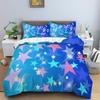 Star Duvet Cover Set Colorful Stars Pattern Print Twin Bedding Set For Kids Teens Double Queen King Size Microfiber Quilt Cover