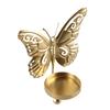 Elegant Butterfly Candlestick Ornaments Electroplated Iron Candle Stand  Table