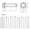304 Stainless Steel Metric Thread GB5787 Hexagon Head with Serrated Flange Cap Screw Hex Washer Head Bolt M4 M5 M6 M8 M10 M12