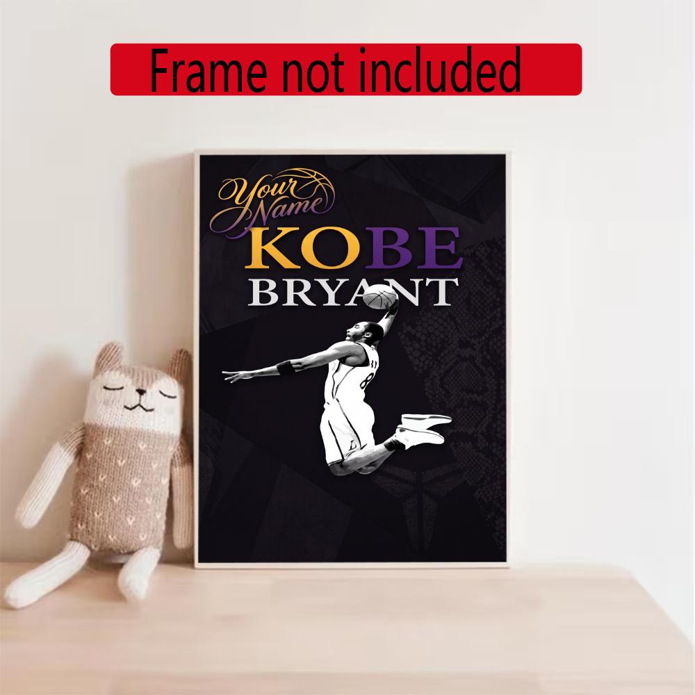 Kobe Personalized Name Round Diamond Painting Kit Diamond Embroidery Painting Rhinestones Mosaic Frameless Handwork Decoration Arts