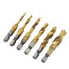 Titanium Coated Hex Shank Tap High Speed Steel Titanium Plated Tap  Thread Cutting