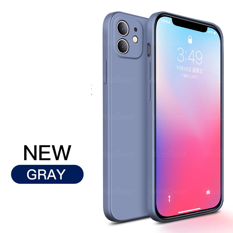 New   Square Liquid Silicone Soft Case For iPhone 11 Pro X XR XS Max 7 8 6 6s Plus SE 2  12 Mini Phone Cover