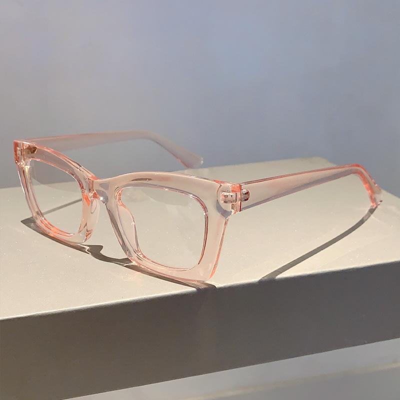 Vintage Anti Blue Light Square Glasses Women For Men Luxury Brand Designer Sexy Ladies Trendy Myopia Prescription Optical Frame
