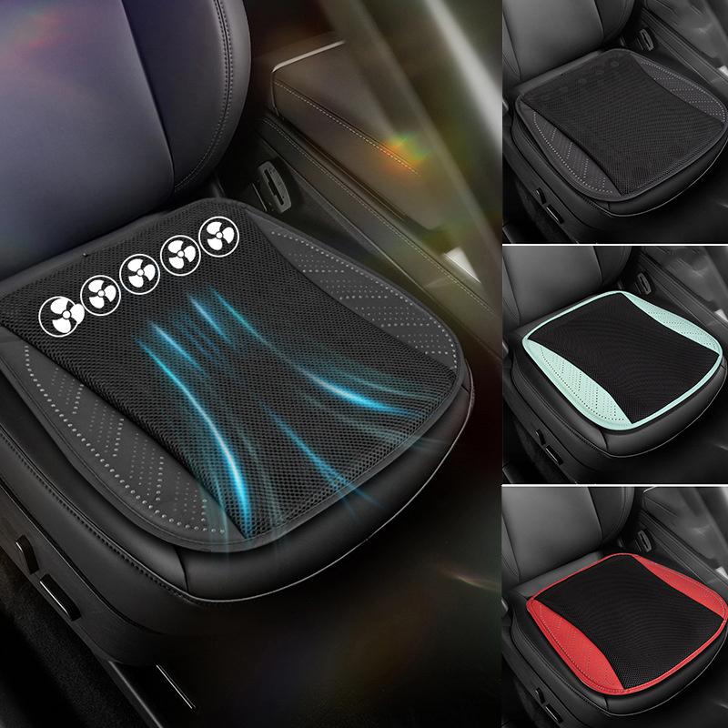 Universal Summer Car Seat Cooler Air Seat Cooling Cushion With Usb Fan Fast Blowing Ventilation Seat Refrigerated Car Seat