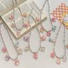 Sanrio Animals Cartoon Resin Necklace: Colorful Beaded Choker for Girls