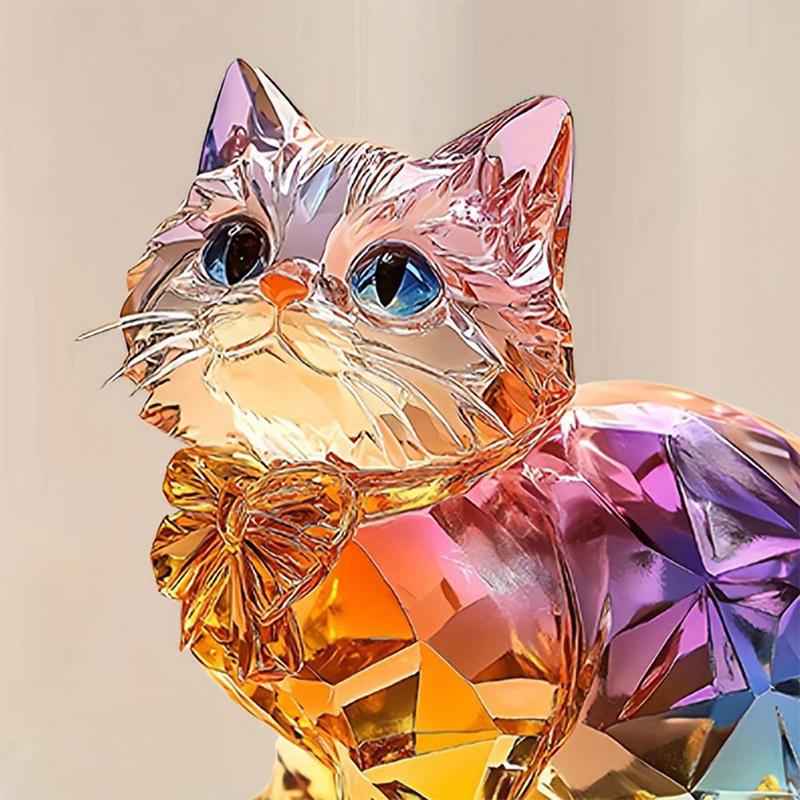 2D Acrylic Colorful Animals Ornaments Cute Desktop Handicrafts Statue Home Standing Decoration Surprise Gifts for Kids Adults