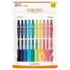 Zebra Gel Ballpoint Pen Sarasa Clip 0.7mm 10 Color Set N JJB15-10C-N