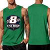 Men Sleeveless Tank Top Racing Graphic Print Muscle Fit Casual Summer Shirt Lightweight Breathable Fabric