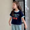Tutu Xiaoxiang Girls' Short Sleeve Cotton T-Shirt