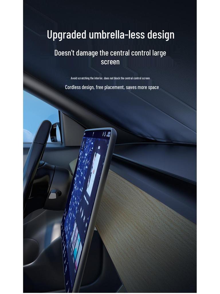 BYD Sunshade for Song/Qin Plus DMI, Dolphin, Seal, Han, Yuan, Tang, and L - Front Windshield Car Sunshade