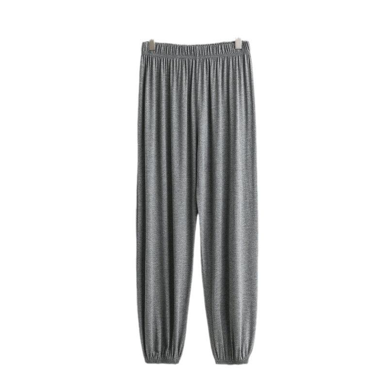 Modal Men's Mosquito-Proof Jogger Pants: Lightweight, Versatile Lantern Style for Sleep, Home, or Outdoor Wear.