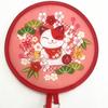 Japanese Style Folding Fan Mini Size Round Decorative Fan Summer Handheld Fan