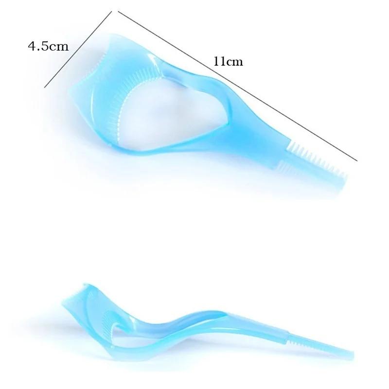5PCS Practical Makeup Eye 3 in 1 Mascara Eyelash Applicator Guide Card Comb