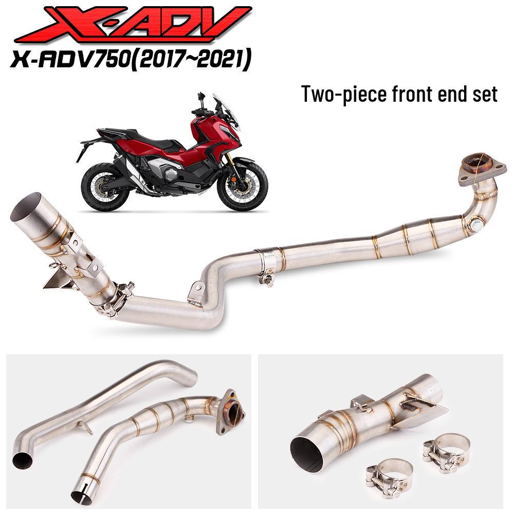 X-ADV750 Modified Carbon Fiber Exhaust Pipe, Full Split Tail Section for 2017-2020 Models.