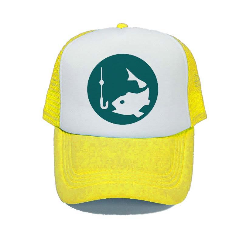 Animal Fish Farm Snapback Trucker Hat Cap Jalan Kuari Fisherman Bone Dad Hats Original Mike Trout Fish Mesh Hunting Hat YY339