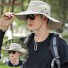 Polyester Fisherman Hat Breathable Fishing Hat Female Large Brim Sun Hat  Outdoor