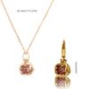 Pomegranate Pendant Earrings/Necklace Elegant Zircons Fruit Jewelry for Women