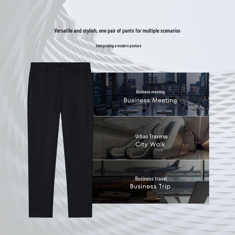 K-Boxing Men's Far-Infrared Heating Business Casual Pants NQXN4698