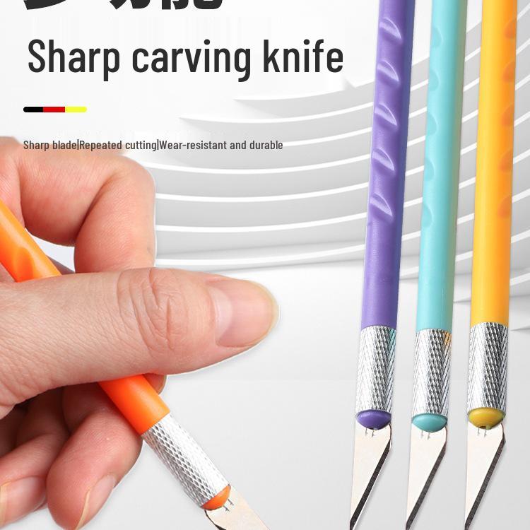 Colorful Craft Knife Set with Cutting Mat: Macaron Journal & Carving