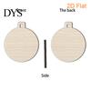 Decorative Hanging Props 10Pcs 2D Wooden Christmas Ornaments, Blank DIY Craft Tags, Wood Slices for Painting Tree Decorations, Unfinished Xmas Holiday