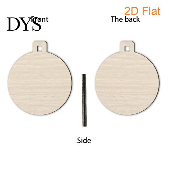 Decorative Hanging Props 10Pcs 2D Wooden Christmas Ornaments, Blank DIY Craft Tags, Wood Slices for Painting Tree Decorations, Unfinished Xmas Holiday