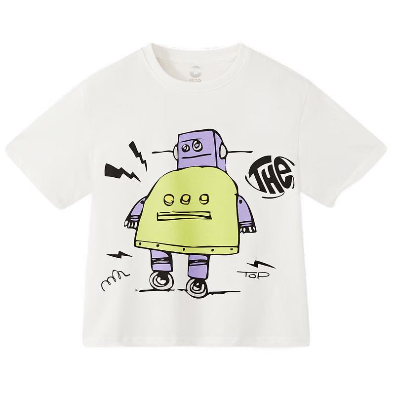 MQD Boys' Cartoon Graphic Short Sleeve T-Shirt