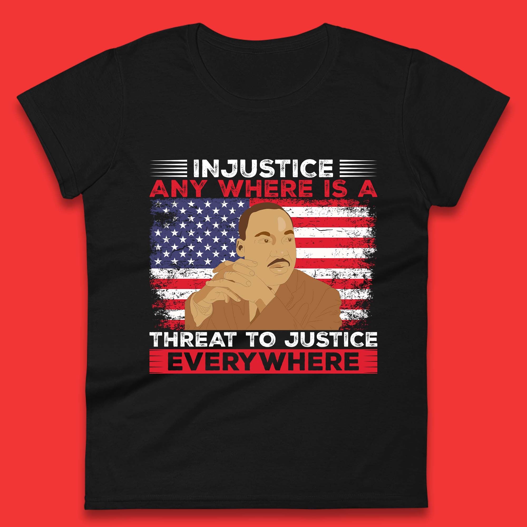 Martin Luther King Quotes Womens T-Shirt Mens Tops Tees Unisex XL